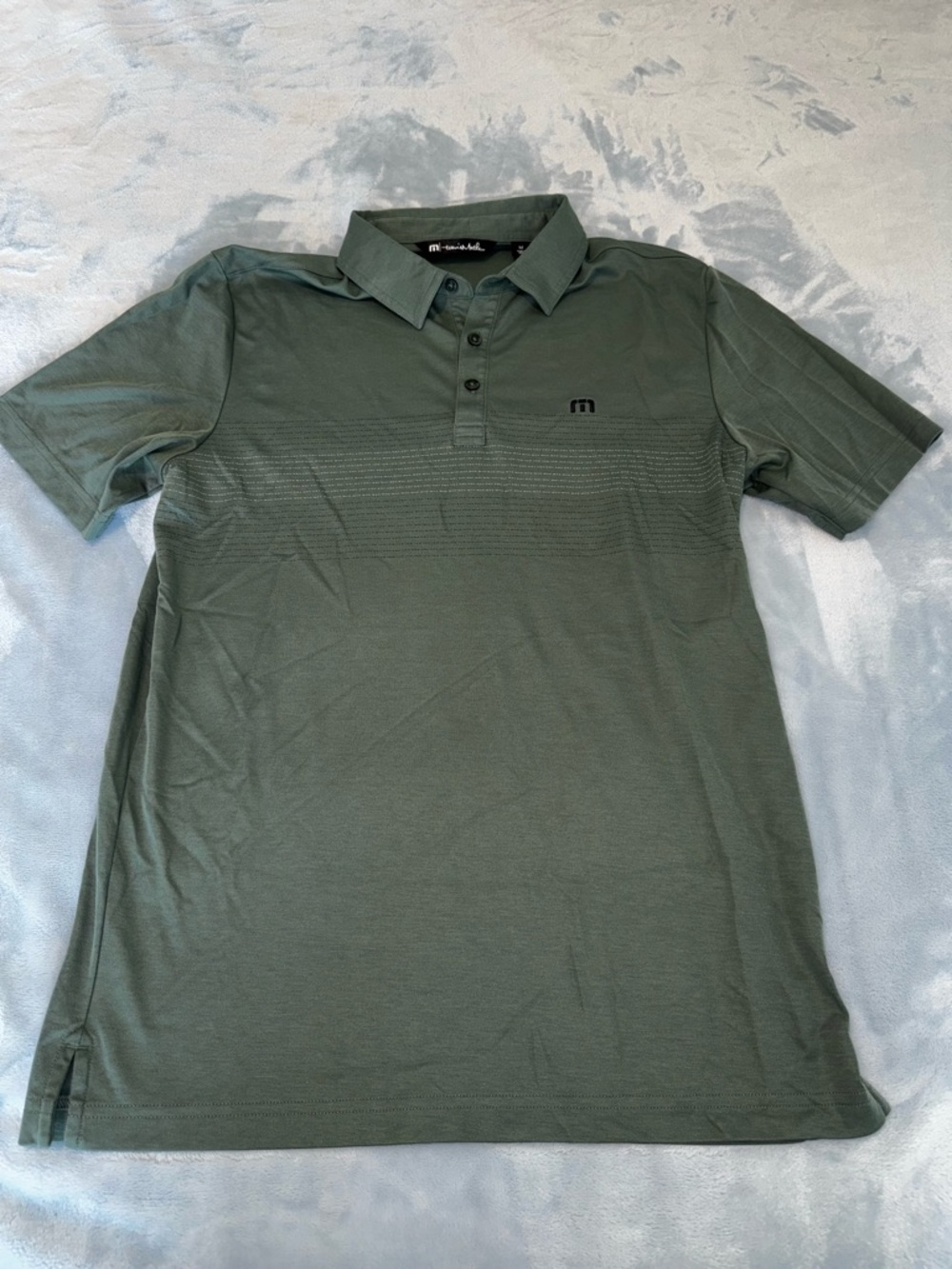 Travis Mathew Olive Green Short-Sleeve Polo